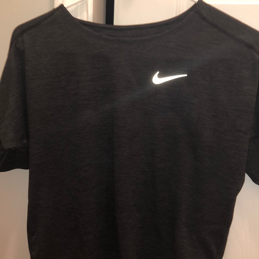 black NIKE workout shirt